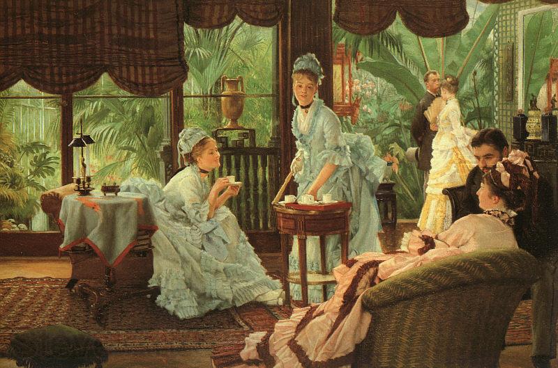 James Tissot In the Conservatory (Rivals) Germany oil painting art